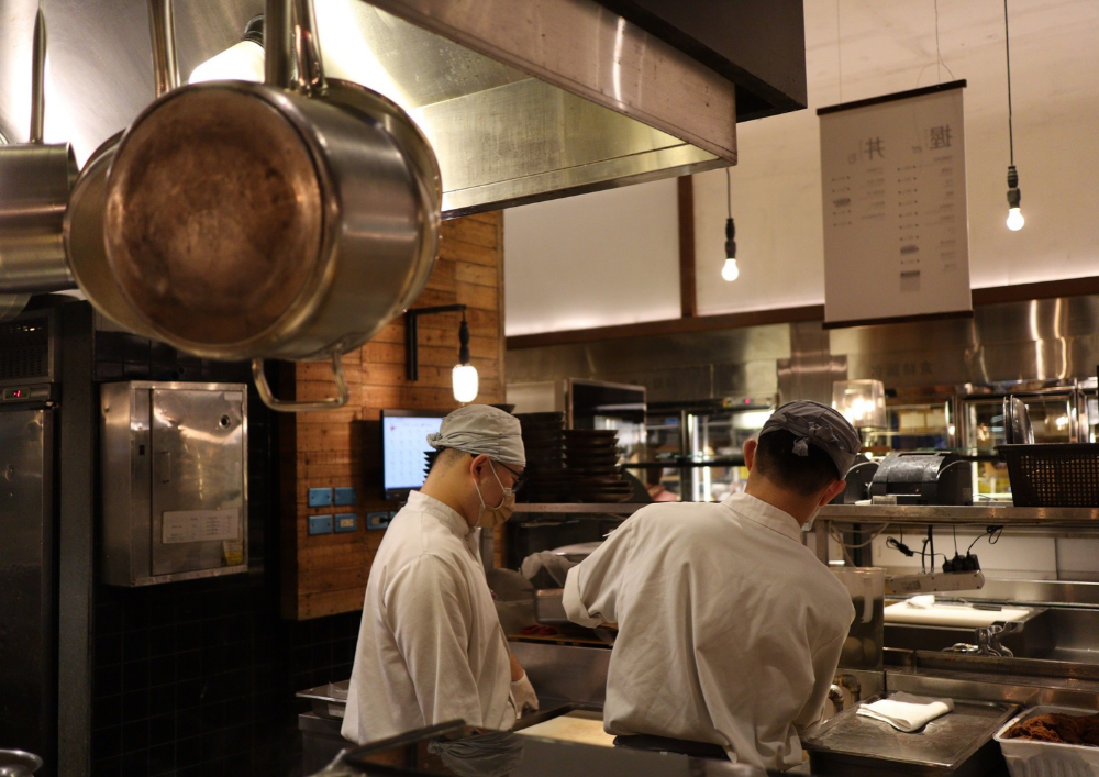 Chef in his kitchen